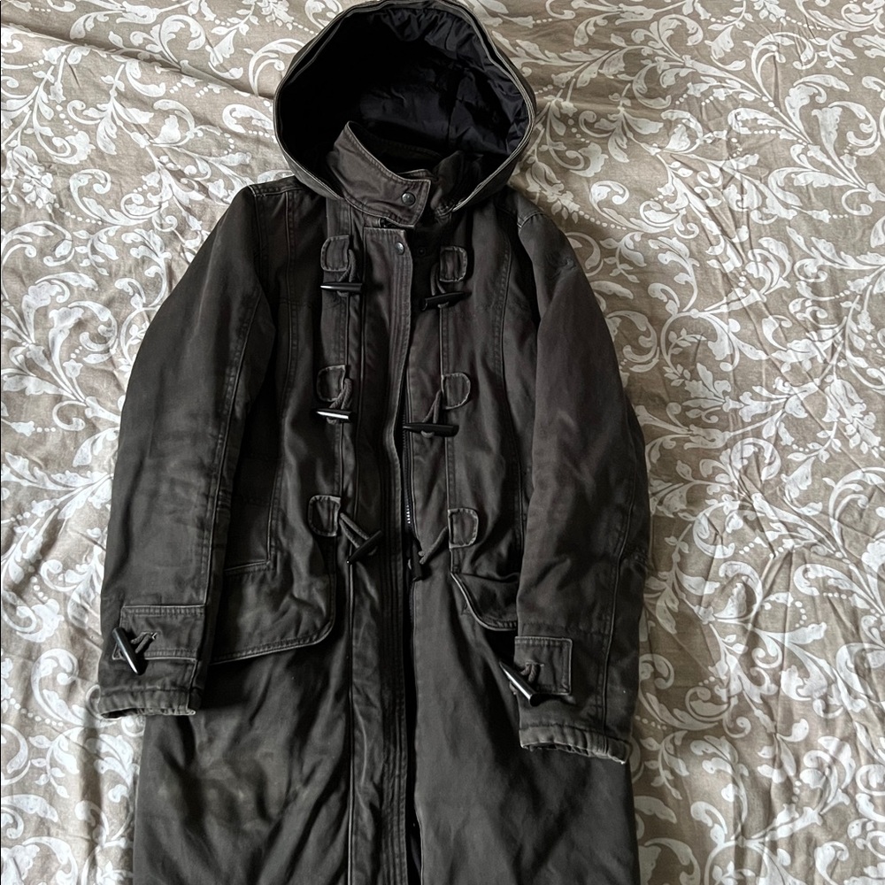 100% cotton shell with thinsulate vegan duffle Parka